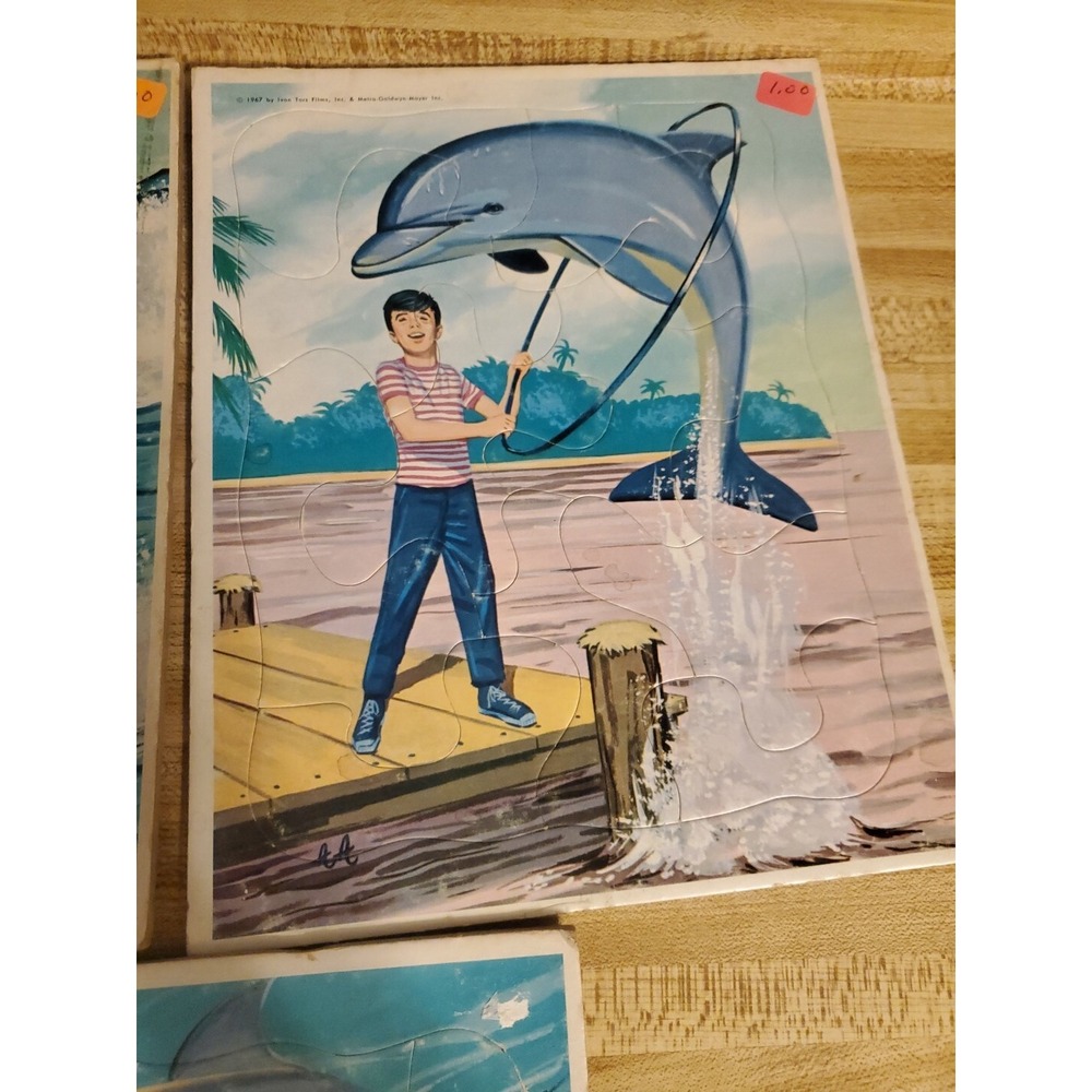 3 Flipper Tray Puzzles Flipper Underwater Adventures Puzzles 1967 - Picture 6 of 6